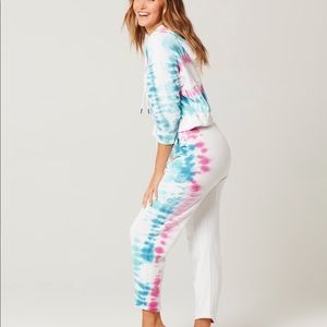 LSPACE tie dye lounge/jogger set